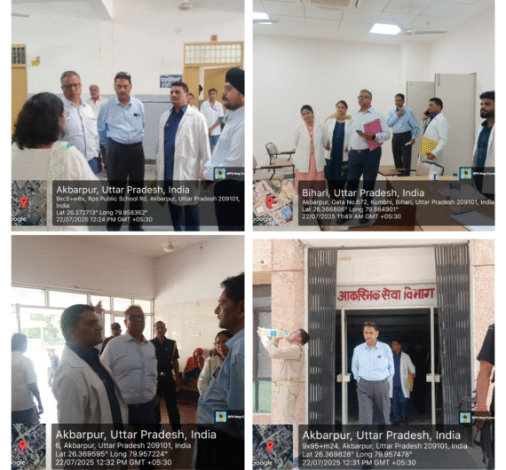 Inspection done by team sent by dgme lucknow at 22/7/2025